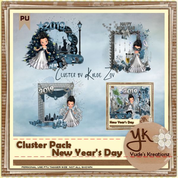 New Year's Day Cluster Pack - Click Image to Close